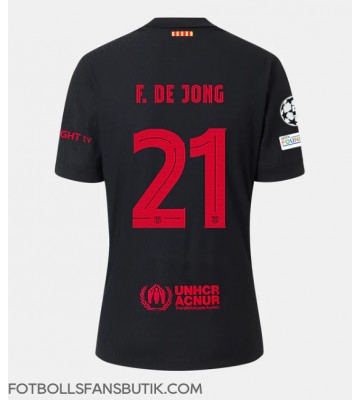 Barcelona Frenkie de Jong #21 Replika Bortatröja 2024-25 Kortärmad